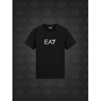 Футболка мужская EA7 Emporio Armani с логотипом, черная